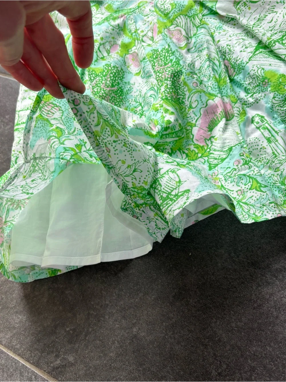 Lilly Pulitzer Janie Jack Green Floral Bow Girls Size 7 Romper